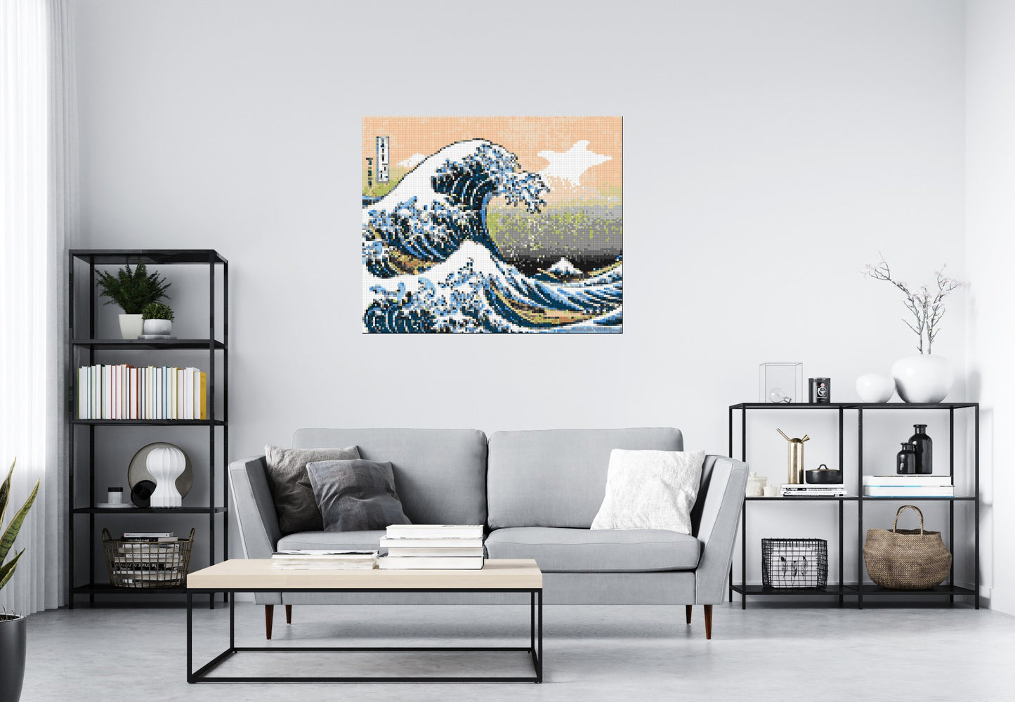 The Great Wave Off Kanagawa by Katsushika Hokusai  - Brick Art Mosaic Kit 6x5 large