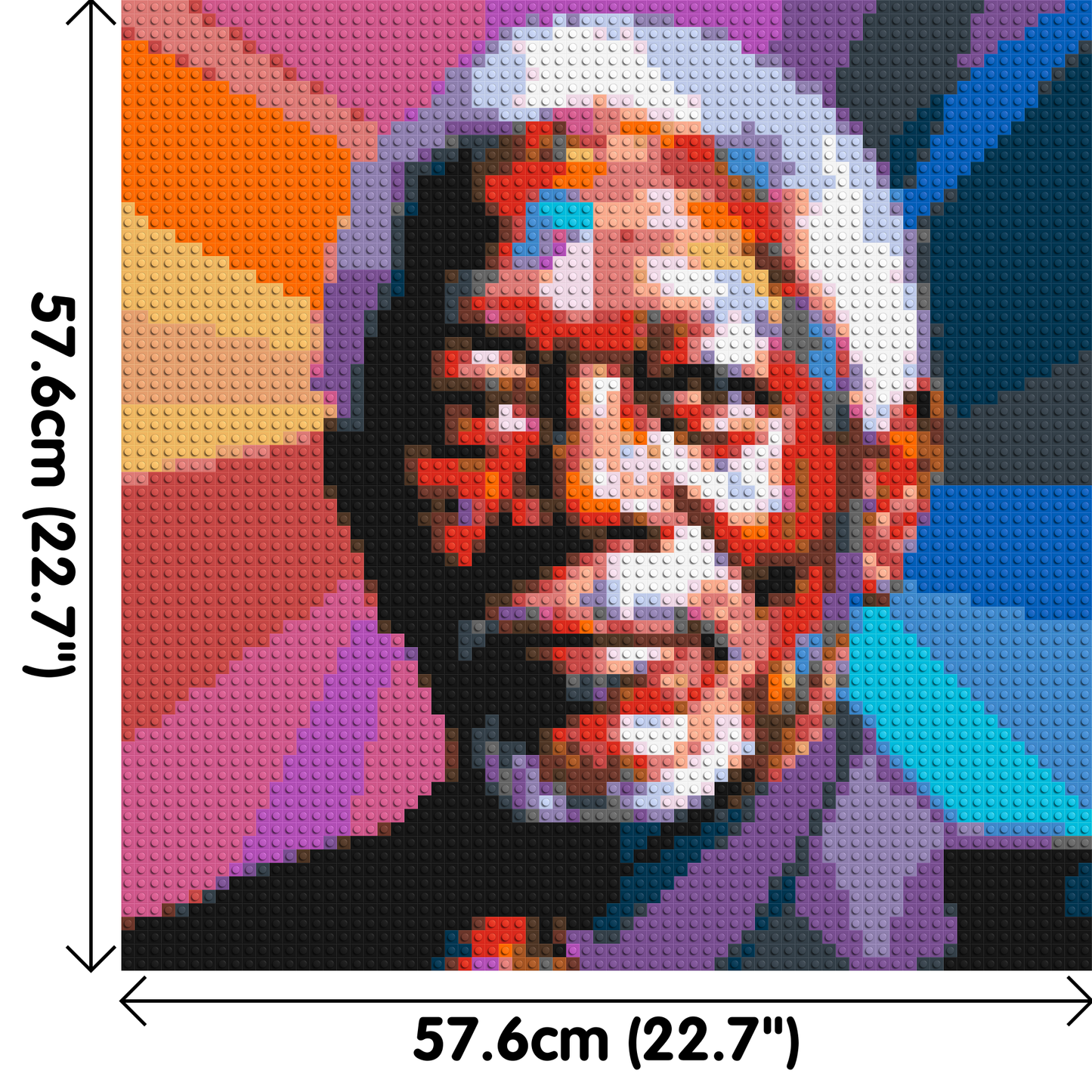 Morgan Freeman - Brick Art Mosaic Kit 3x3 large