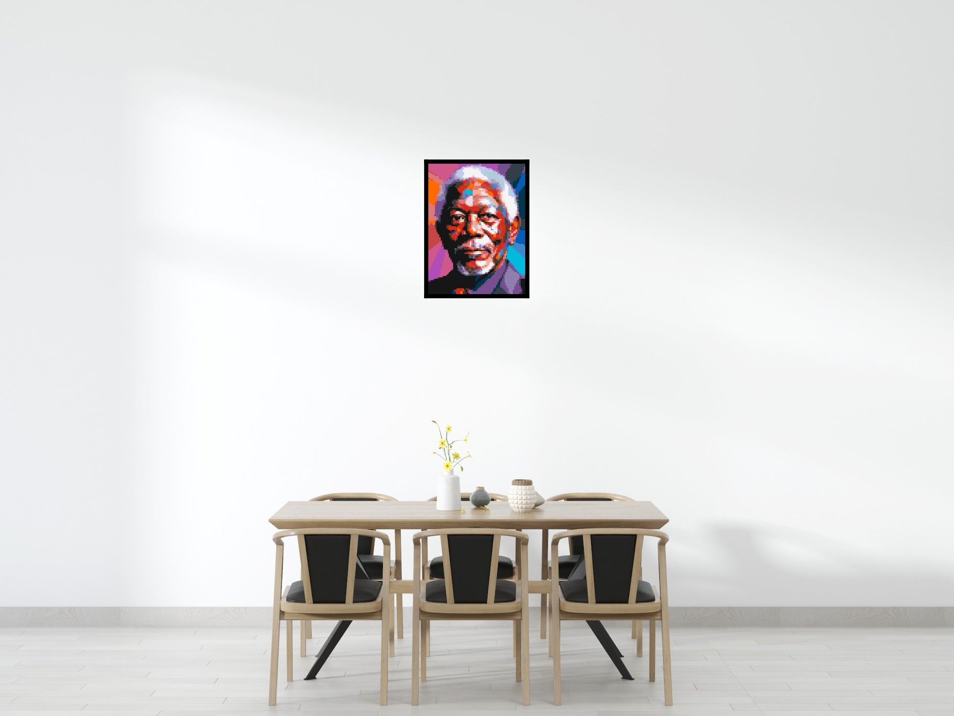 Morgan Freeman - Brick Art Mosaic Kit 3x4 scene with frame