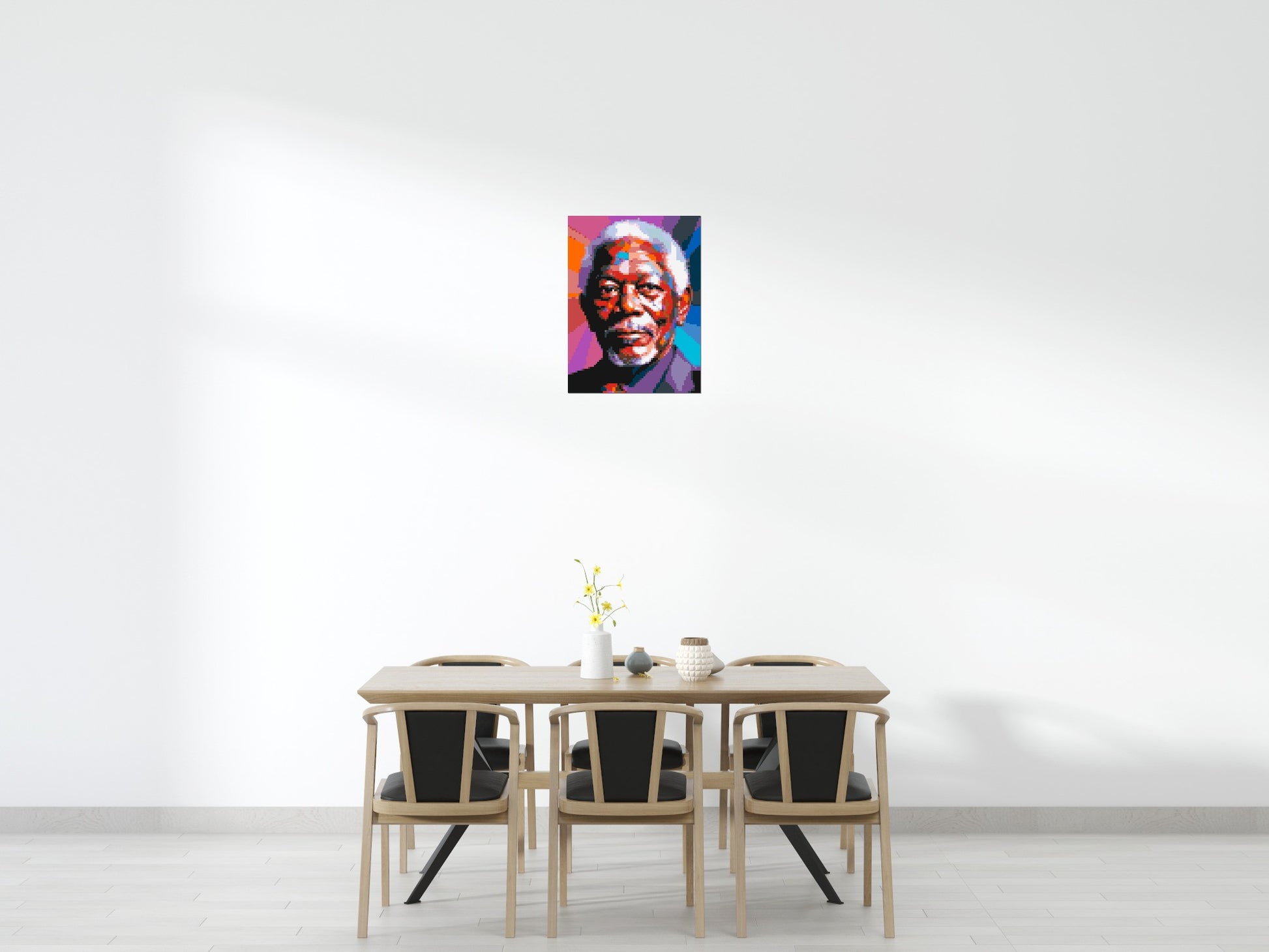 Morgan Freeman - Brick Art Mosaic Kit 3x4 scene