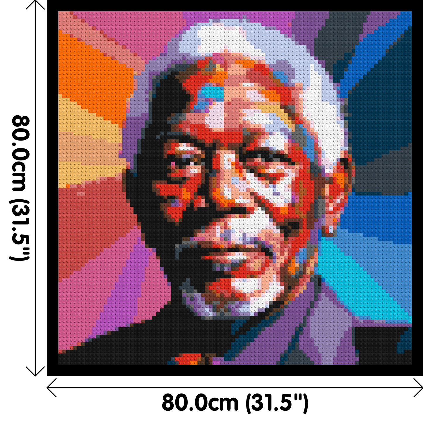 Morgan Freeman - Brick Art Mosaic Kit 4x4 large