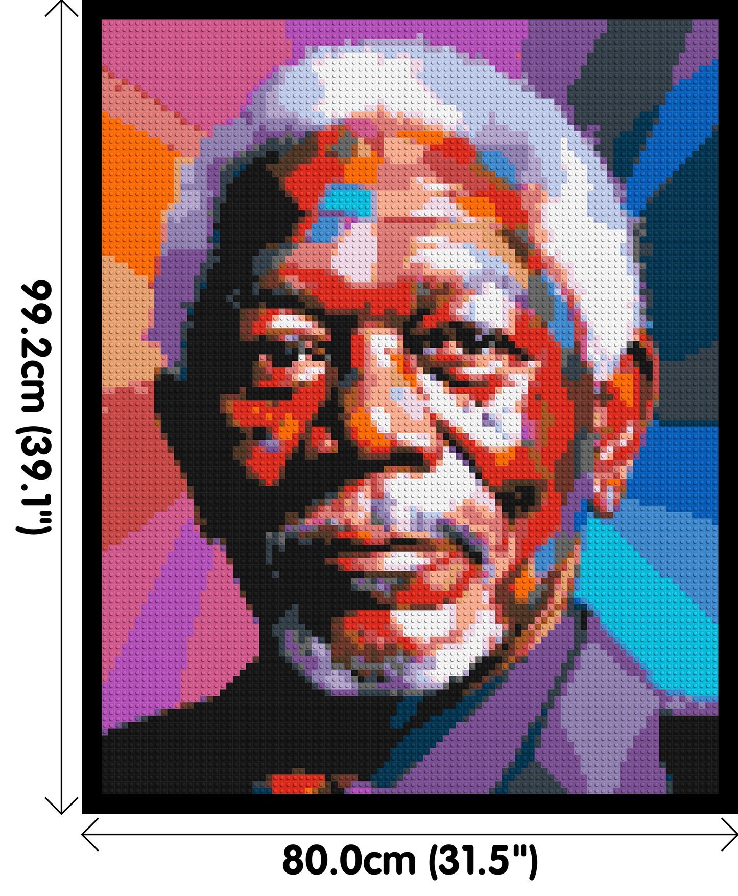 Morgan Freeman - Brick Art Mosaic Kit 4x5 large