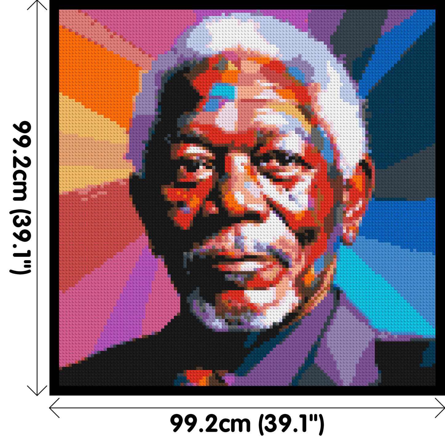 Morgan Freeman - Brick Art Mosaic Kit 5x5 large