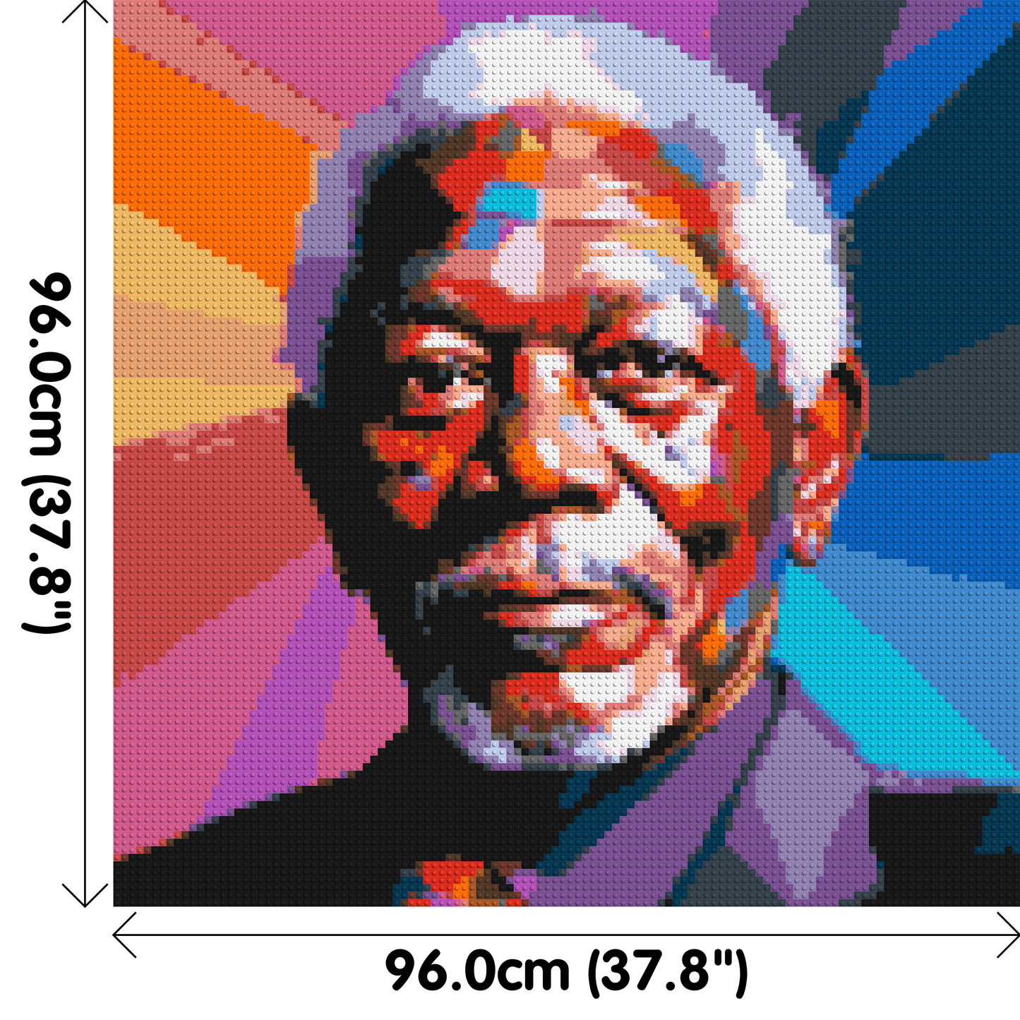 Morgan Freeman - Brick Art Mosaic Kit 5x5 large