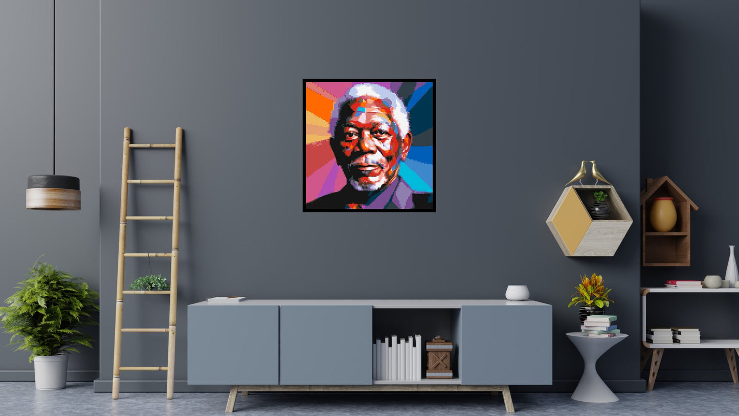 Morgan Freeman - Brick Art Mosaic Kit 5x5 large