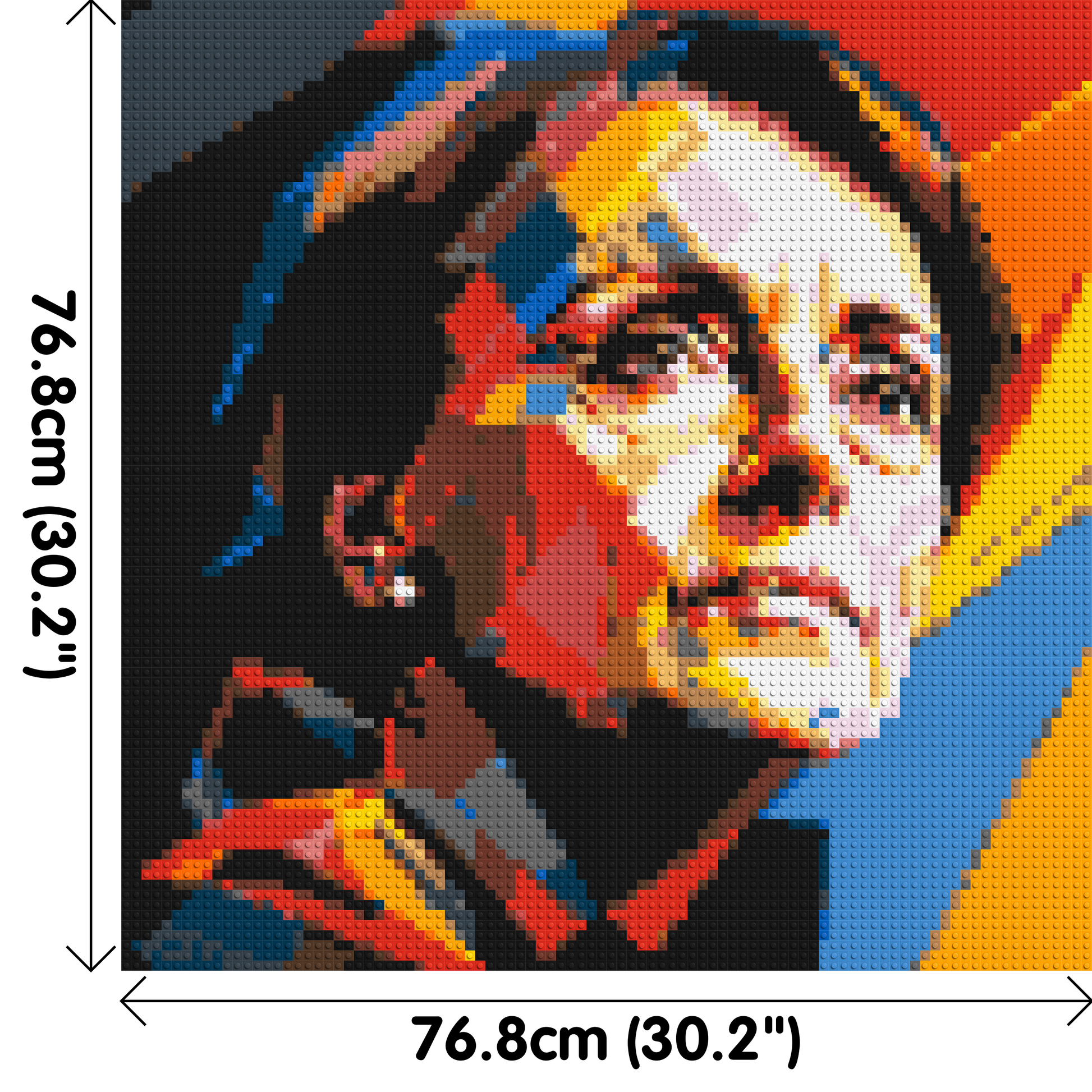 Georgia O'Keeffe - Brick Art Mosaic Kit 4x4 dimensions