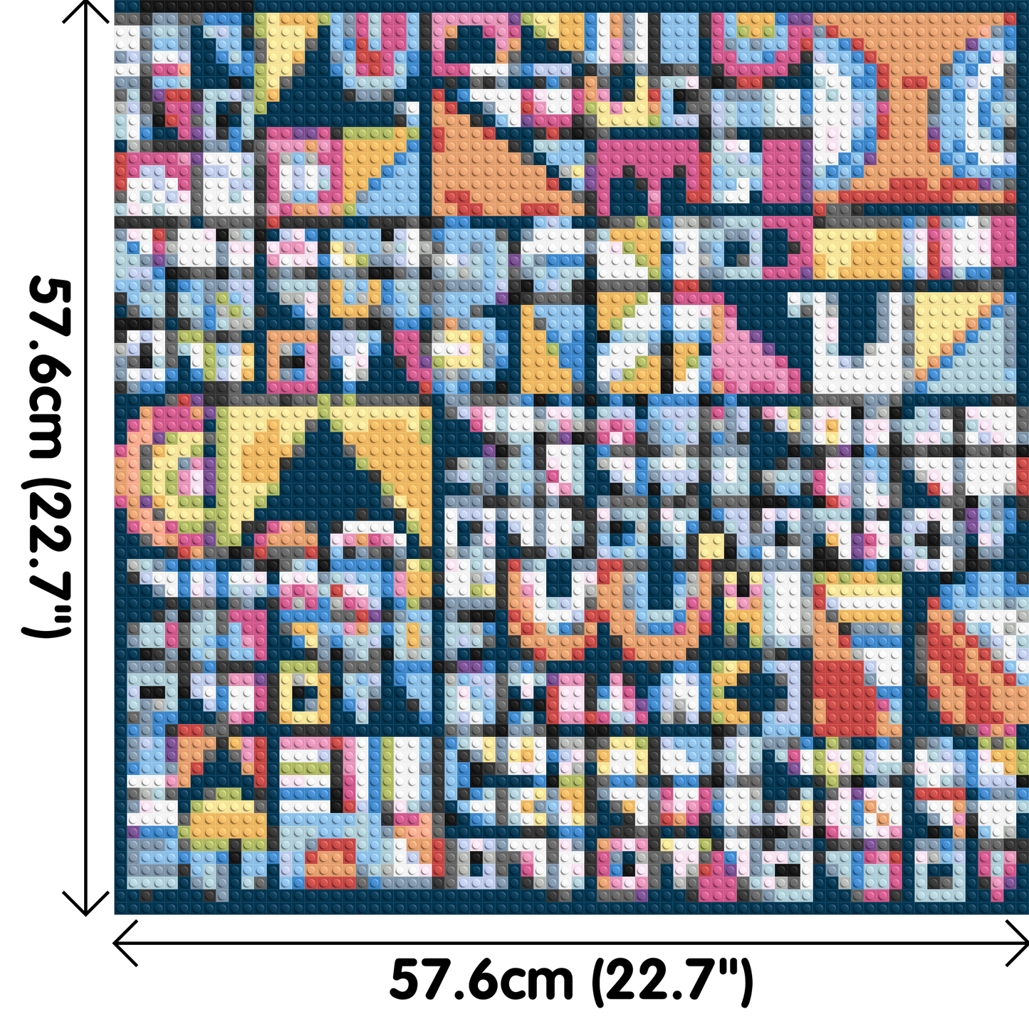 Abstract Pattern #10 - Brick Art Mosaic Kit 3x3 large