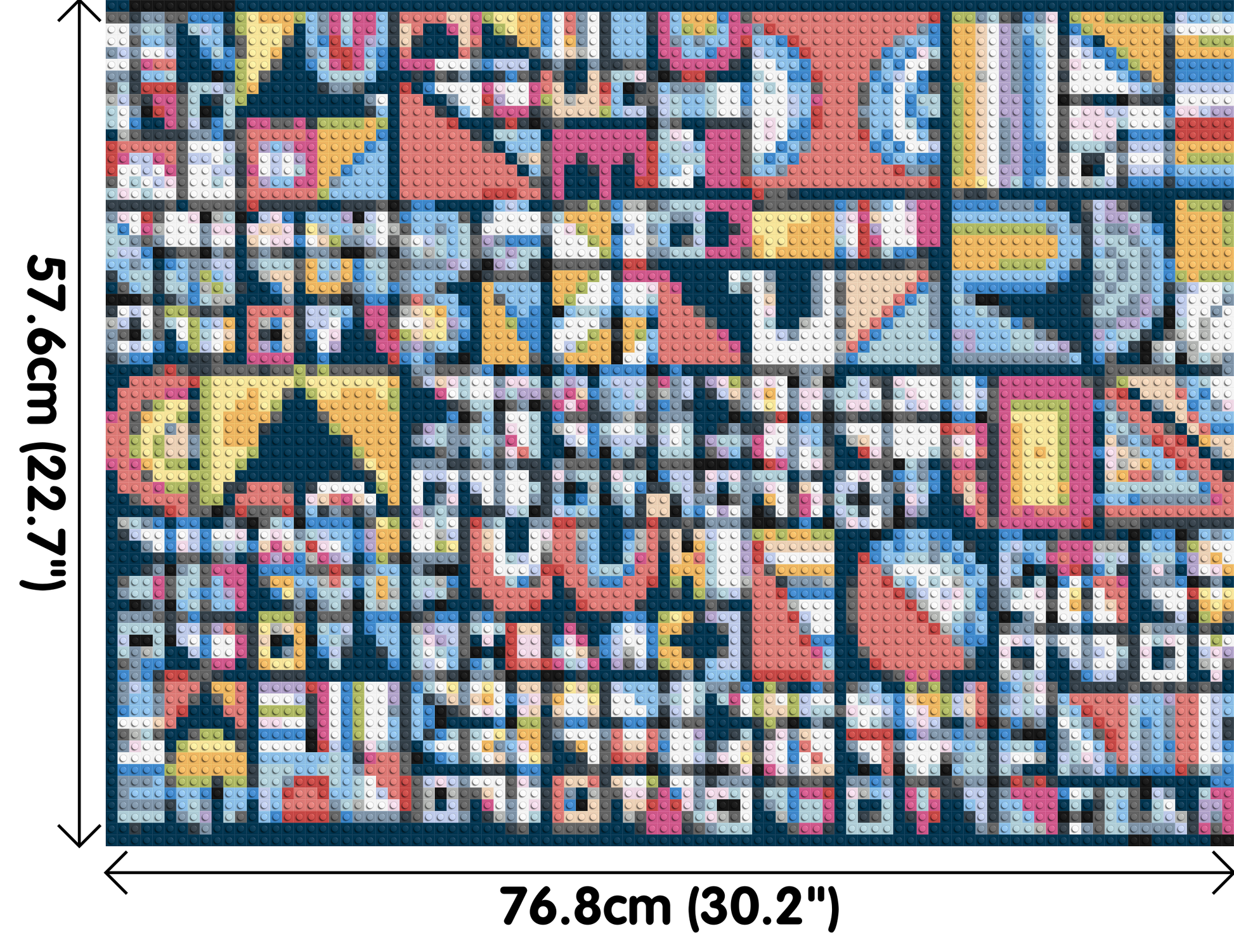 Abstract Pattern #10 - Brick Art Mosaic Kit 4x3 dimensions