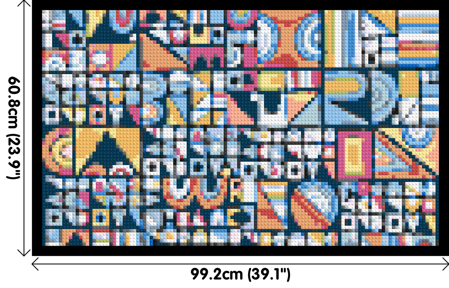 Abstract Pattern #10 - Brick Art Mosaic Kit 5x3 large