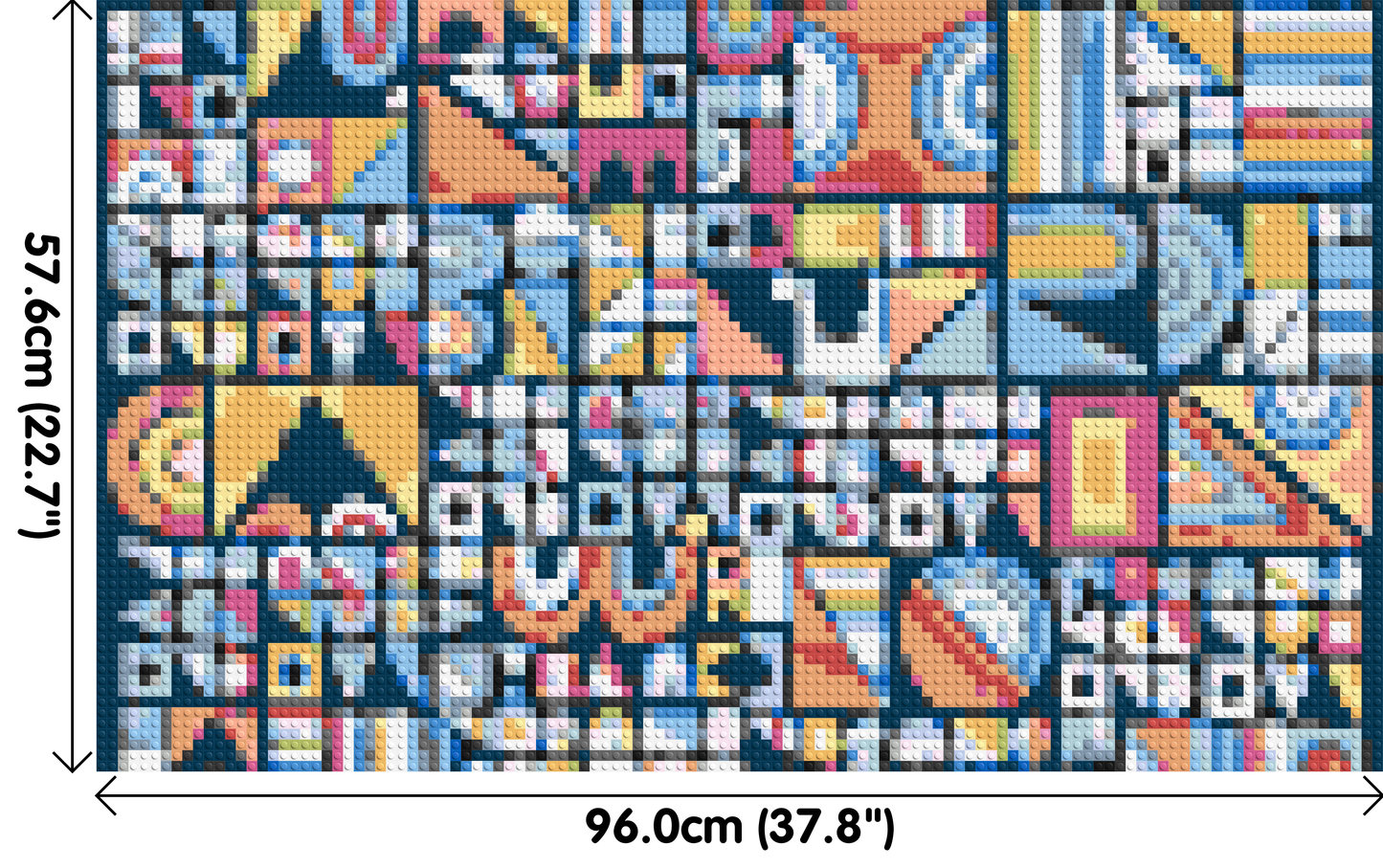 Abstract Pattern #10 - Brick Art Mosaic Kit 5x3 large