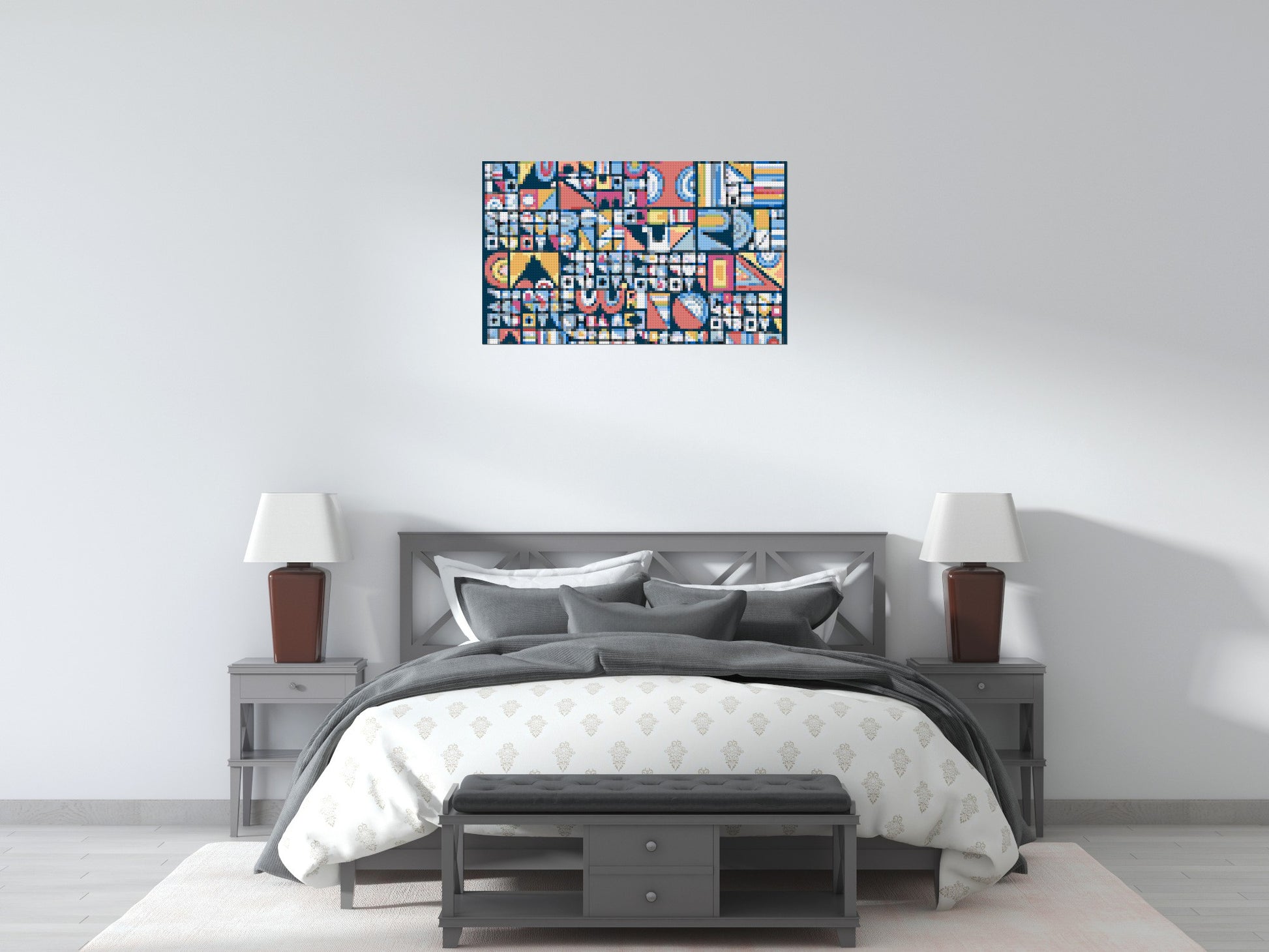 Abstract Pattern #10 - Brick Art Mosaic Kit 5x3 scene