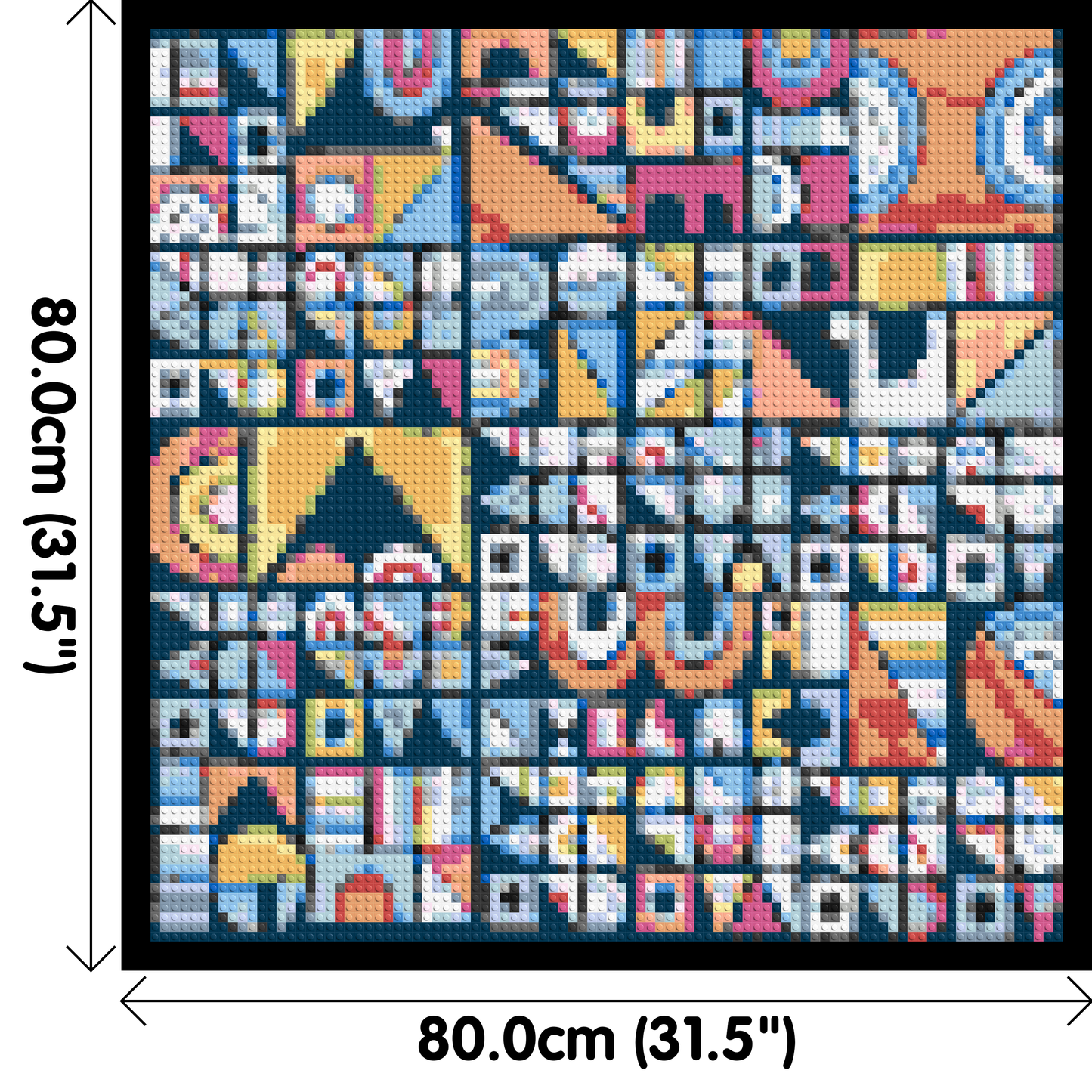 Abstract Pattern #10 - Brick Art Mosaic Kit 4x4 large