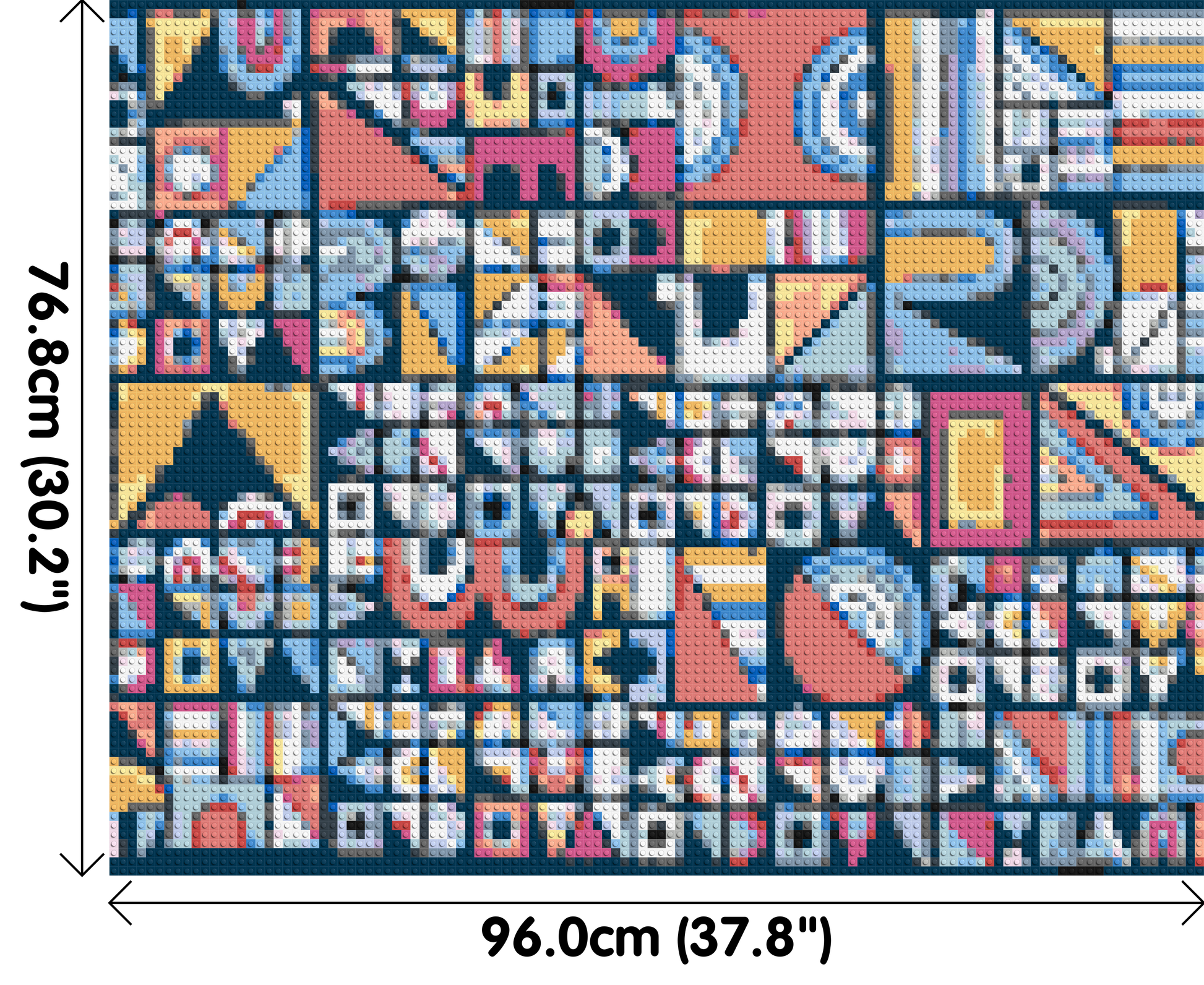 Abstract Pattern #10 - Brick Art Mosaic Kit 5x4 dimensions