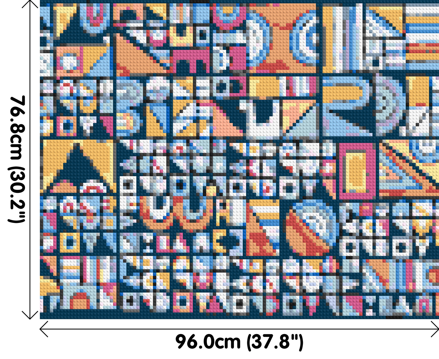 Abstract Pattern #10 - Brick Art Mosaic Kit 5x4 large