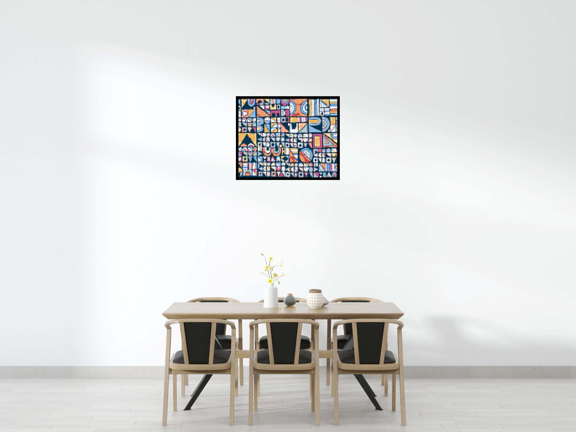 Abstract Pattern #10 - Brick Art Mosaic Kit 5x4 scene with frame