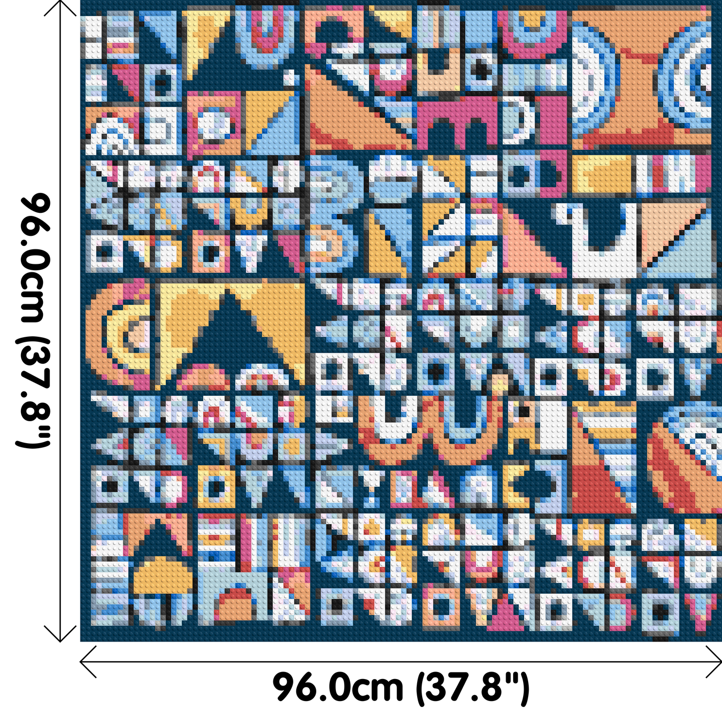 Abstract Pattern #10 - Brick Art Mosaic Kit 5x5 large