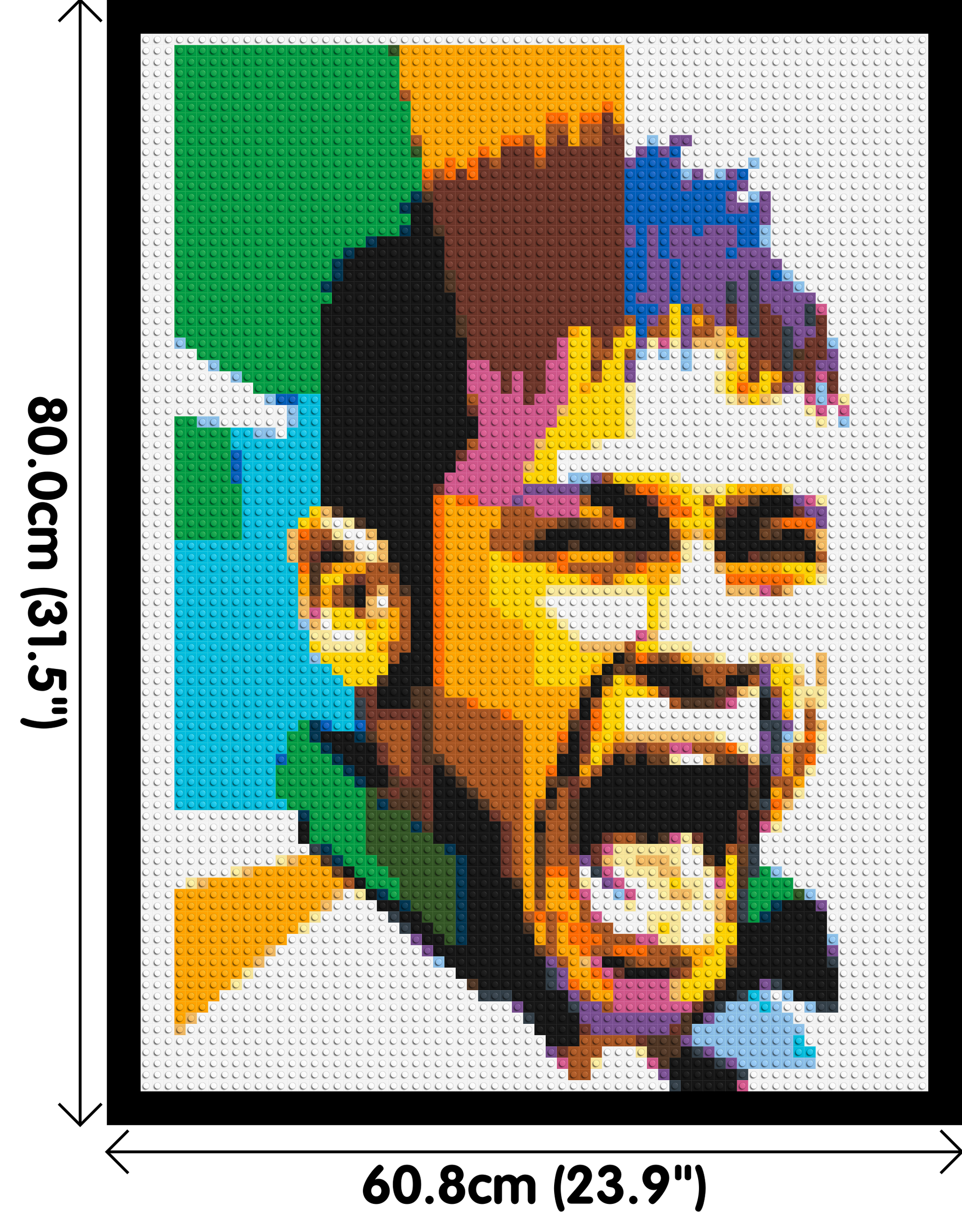 Neymar - Brick Art Mosaic Kit 3x4 dimensions with frame