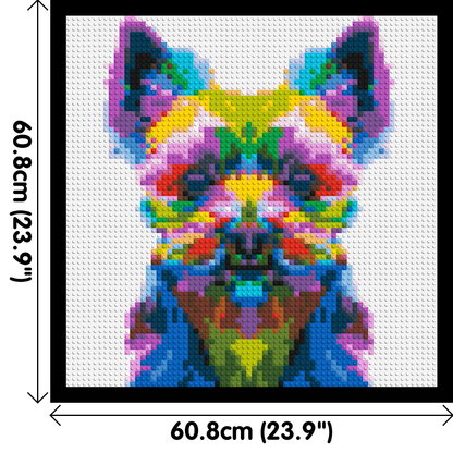 Yorkshire Terrier Colourful Pop Art - Brick Art Mosaic Kit 3x3 large