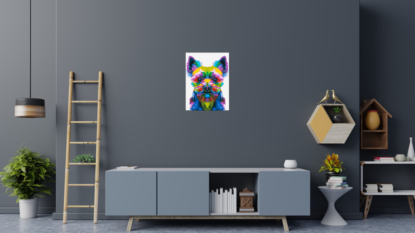 Yorkshire Terrier Colourful Pop Art - Brick Art Mosaic Kit 3x4 large