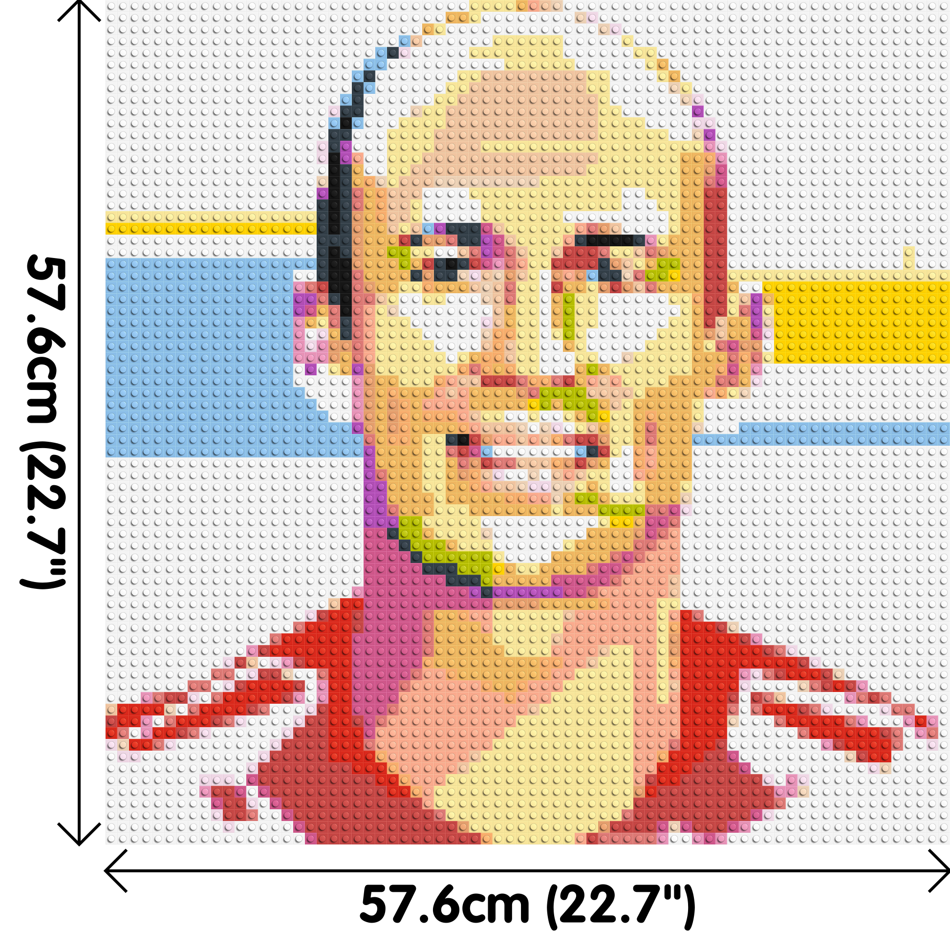 Arjen Robben - Brick Art Mosaic Kit 3x3 dimensions