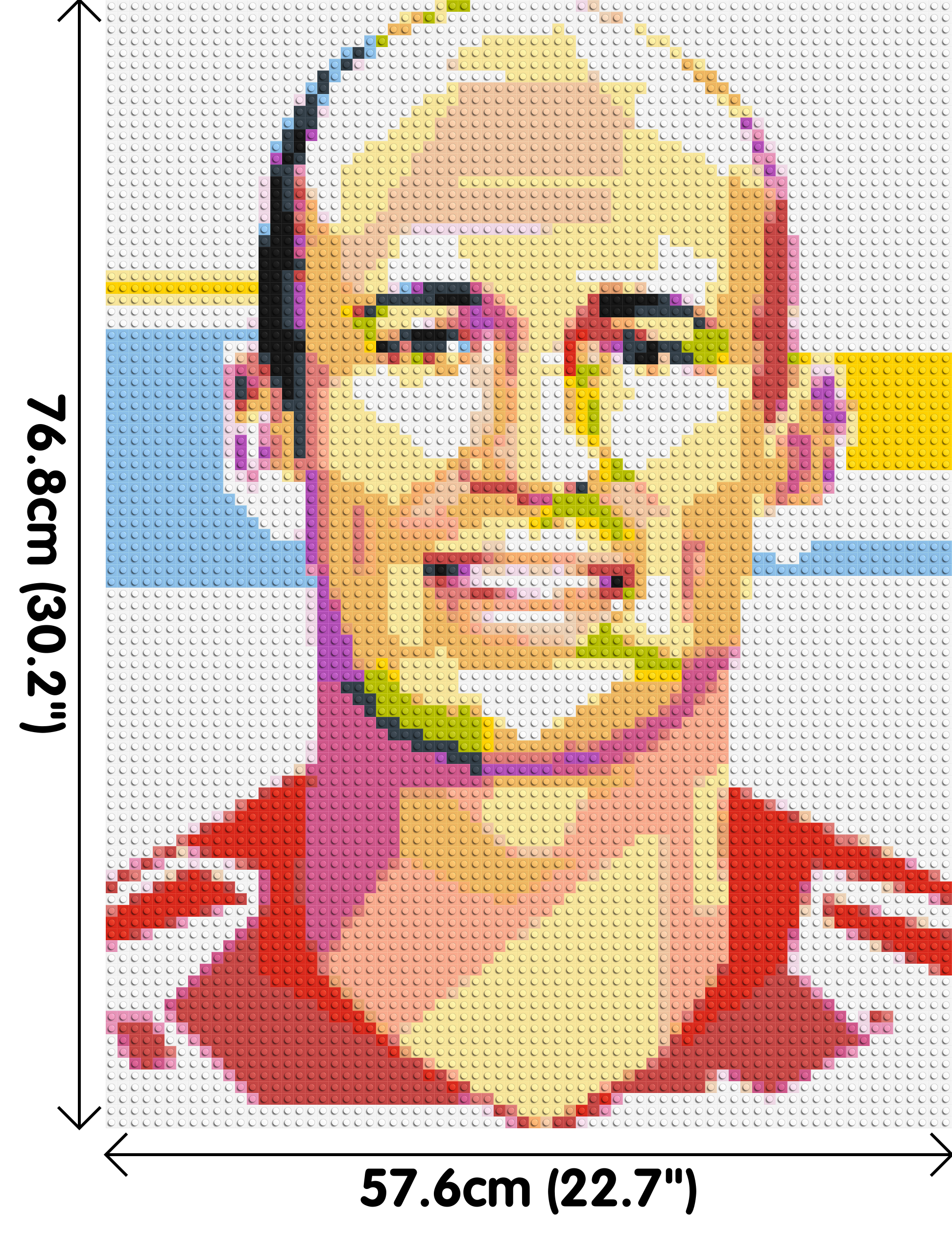 Arjen Robben - Brick Art Mosaic Kit 3x4 dimensions