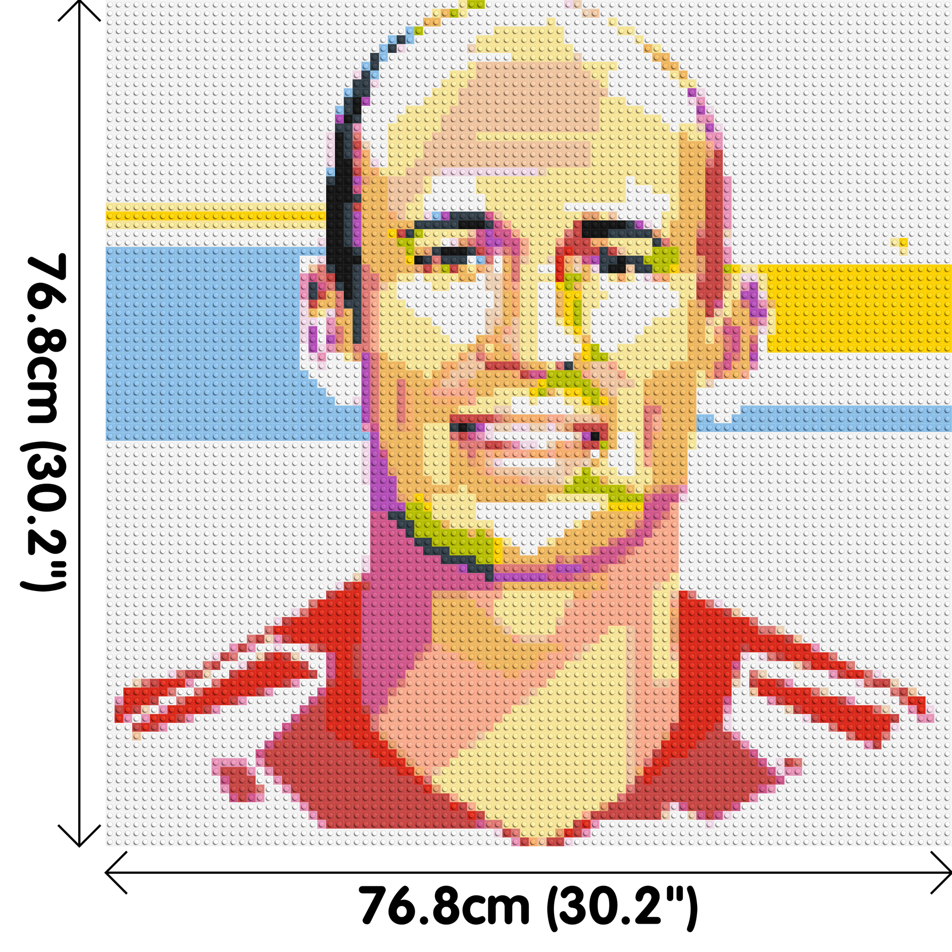 Arjen Robben - Brick Art Mosaic Kit 4x4 dimensions