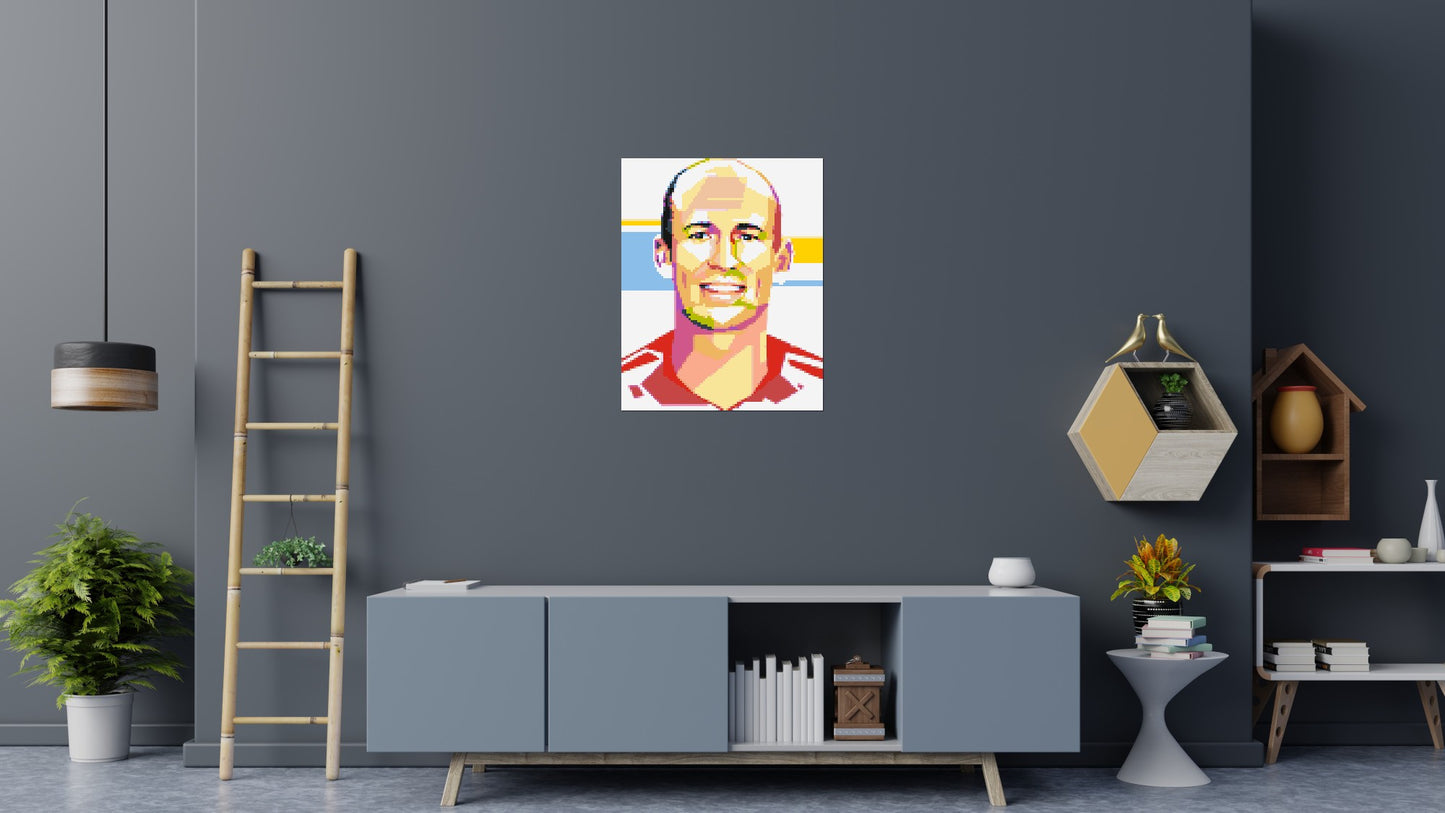 Arjen Robben - Brick Art Mosaic Kit 4x5 large