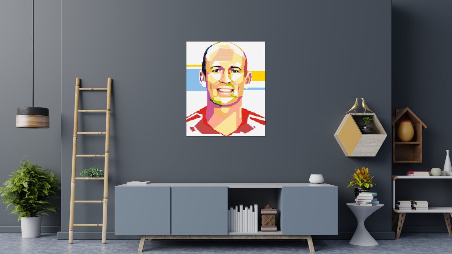 Arjen Robben - Brick Art Mosaic Kit 5x6 large