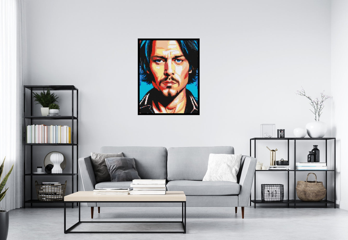 Johnny Depp - Brick Art Mosaic Kit 4x5 large