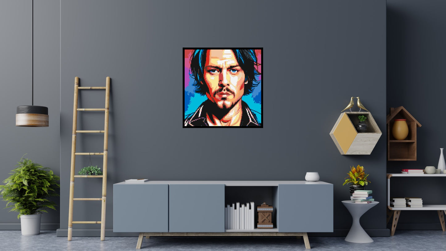 Johnny Depp - Brick Art Mosaic Kit 5x5 large