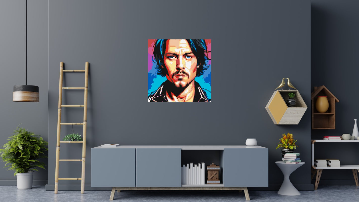 Johnny Depp - Brick Art Mosaic Kit 5x5 large