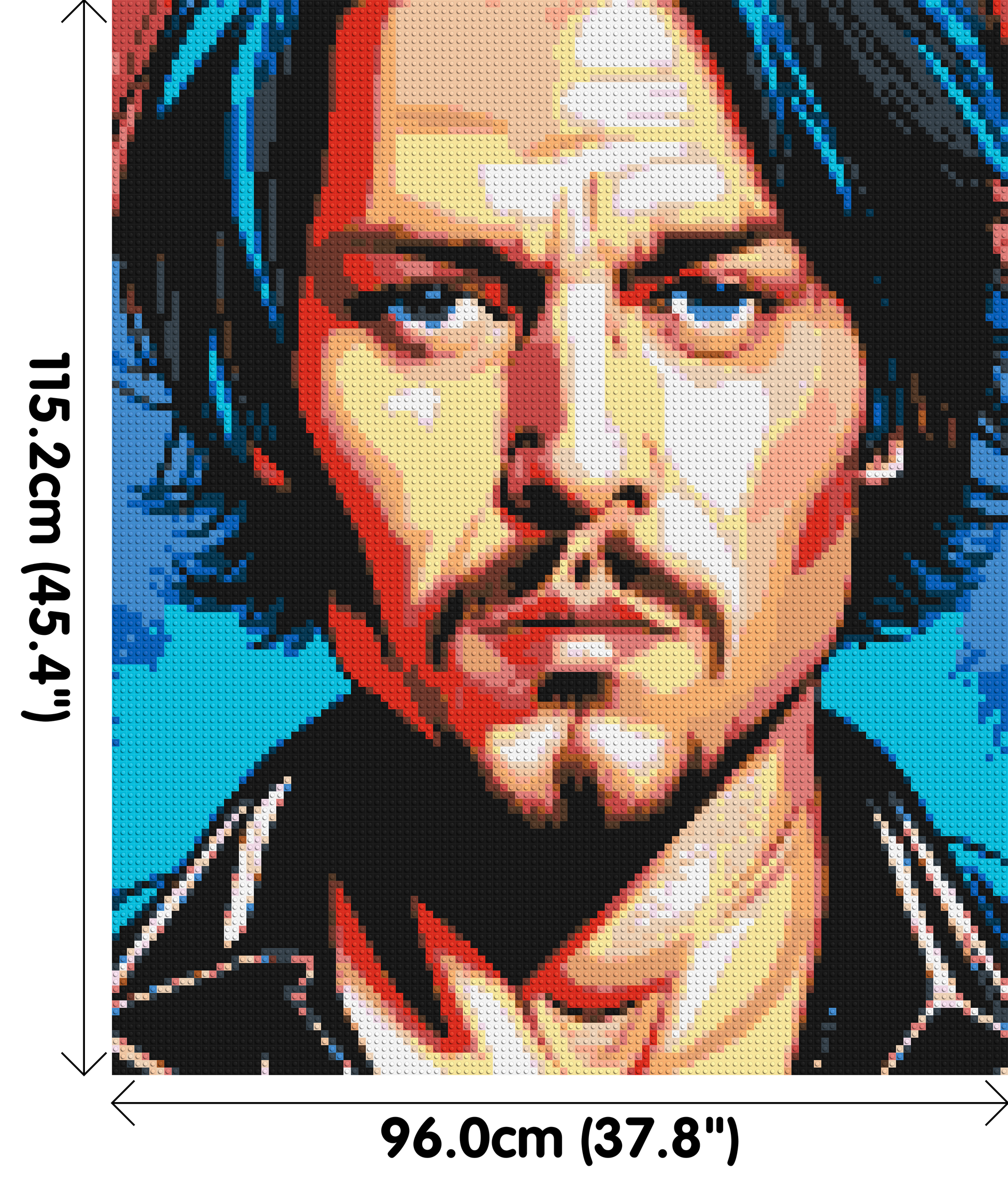 Johnny Depp - Brick Art Mosaic Kit 5x6 dimensions