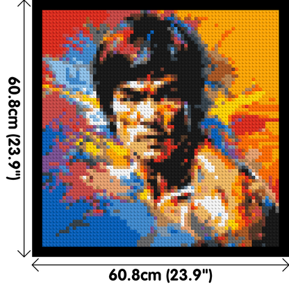 Bruce Lee - Brick Art Mosaic Kit 3x3 large