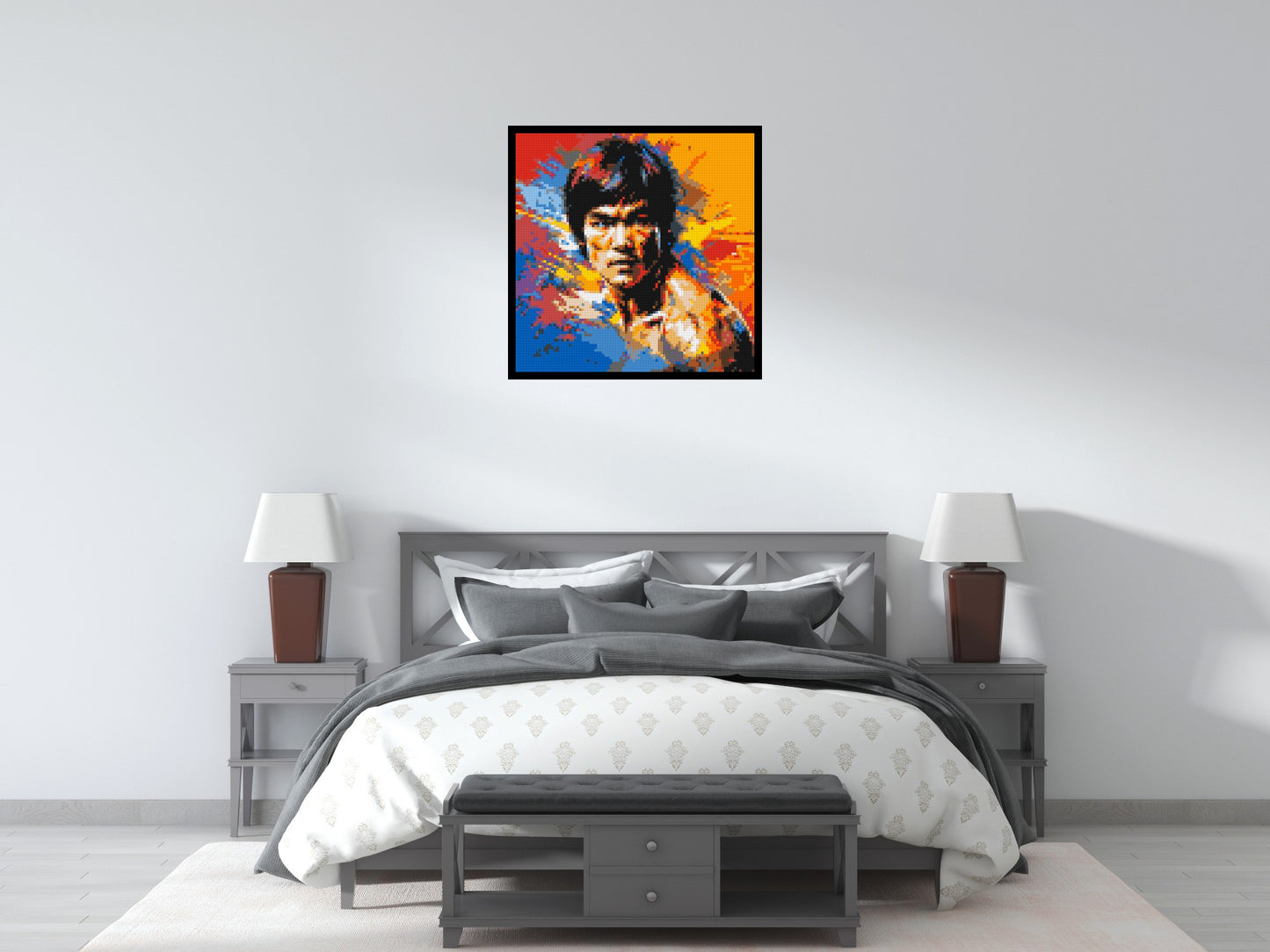 Bruce Lee - Brick Art Mosaic Kit 4x4 large