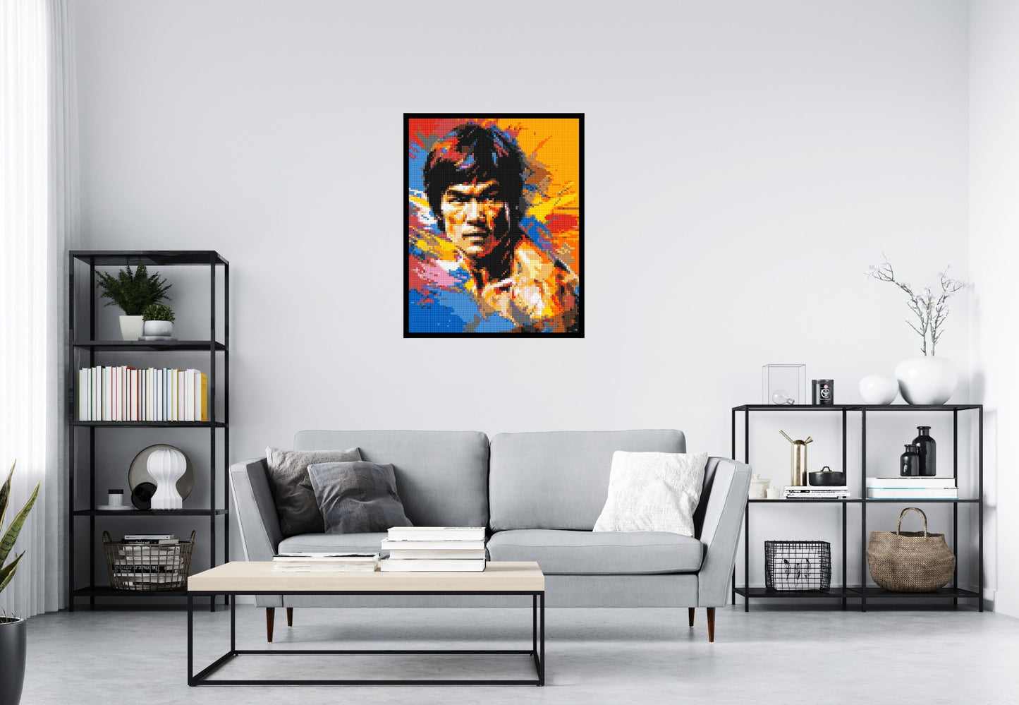 Bruce Lee - Brick Art Mosaic Kit 4x5 large