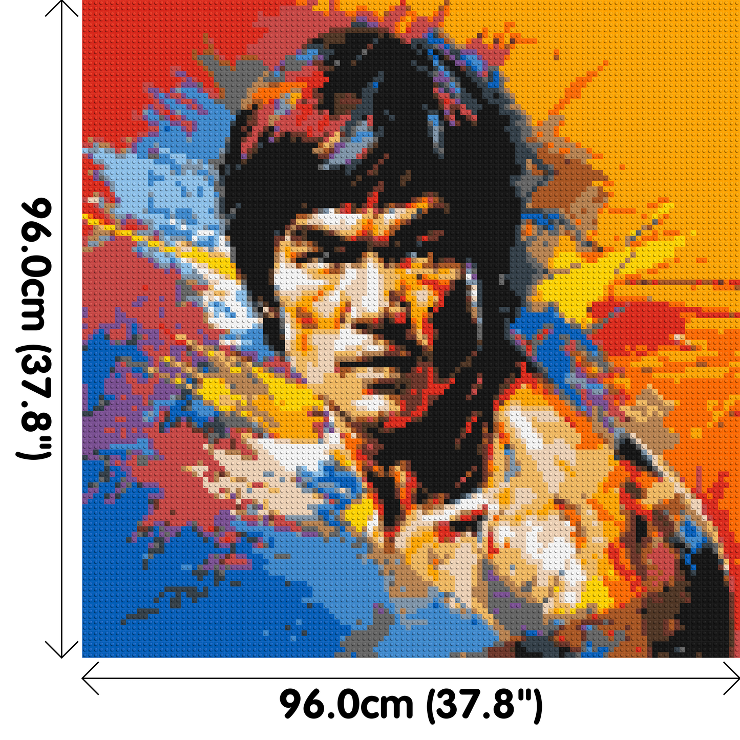 Bruce Lee - Brick Art Mosaic Kit 5x5 large