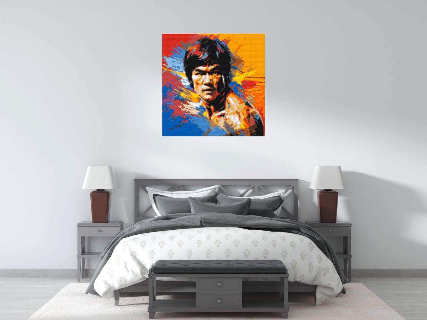 Bruce Lee - Brick Art Mosaic Kit 5x5 large