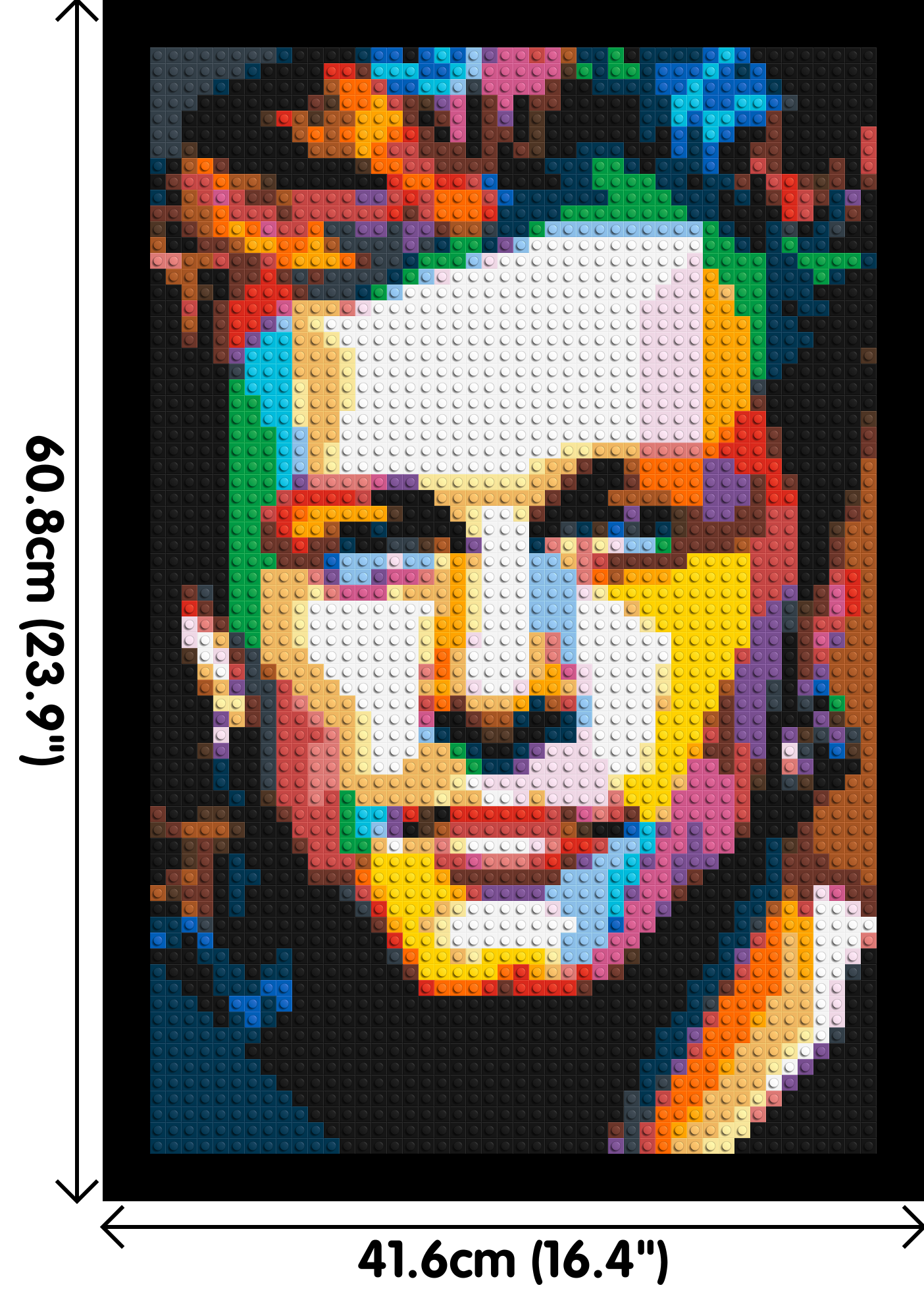 Jon Bon Jovi Pop Art - Brick Art Mosaic Kit 2x3 large