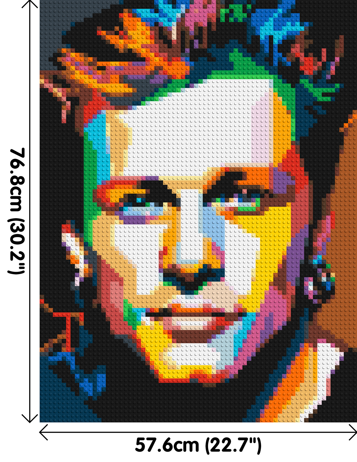 Jon Bon Jovi Pop Art - Brick Art Mosaic Kit 3x4 large