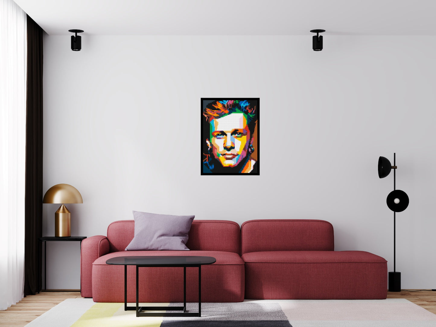 Jon Bon Jovi Pop Art - Brick Art Mosaic Kit 3x4 large