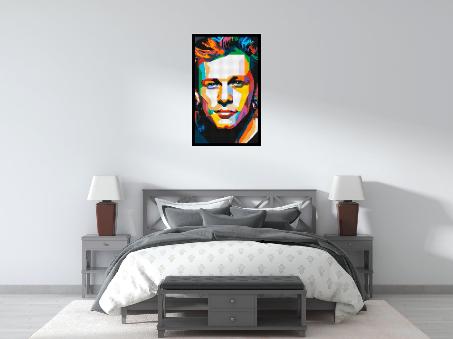 Jon Bon Jovi Pop Art - Brick Art Mosaic Kit 3x5 large