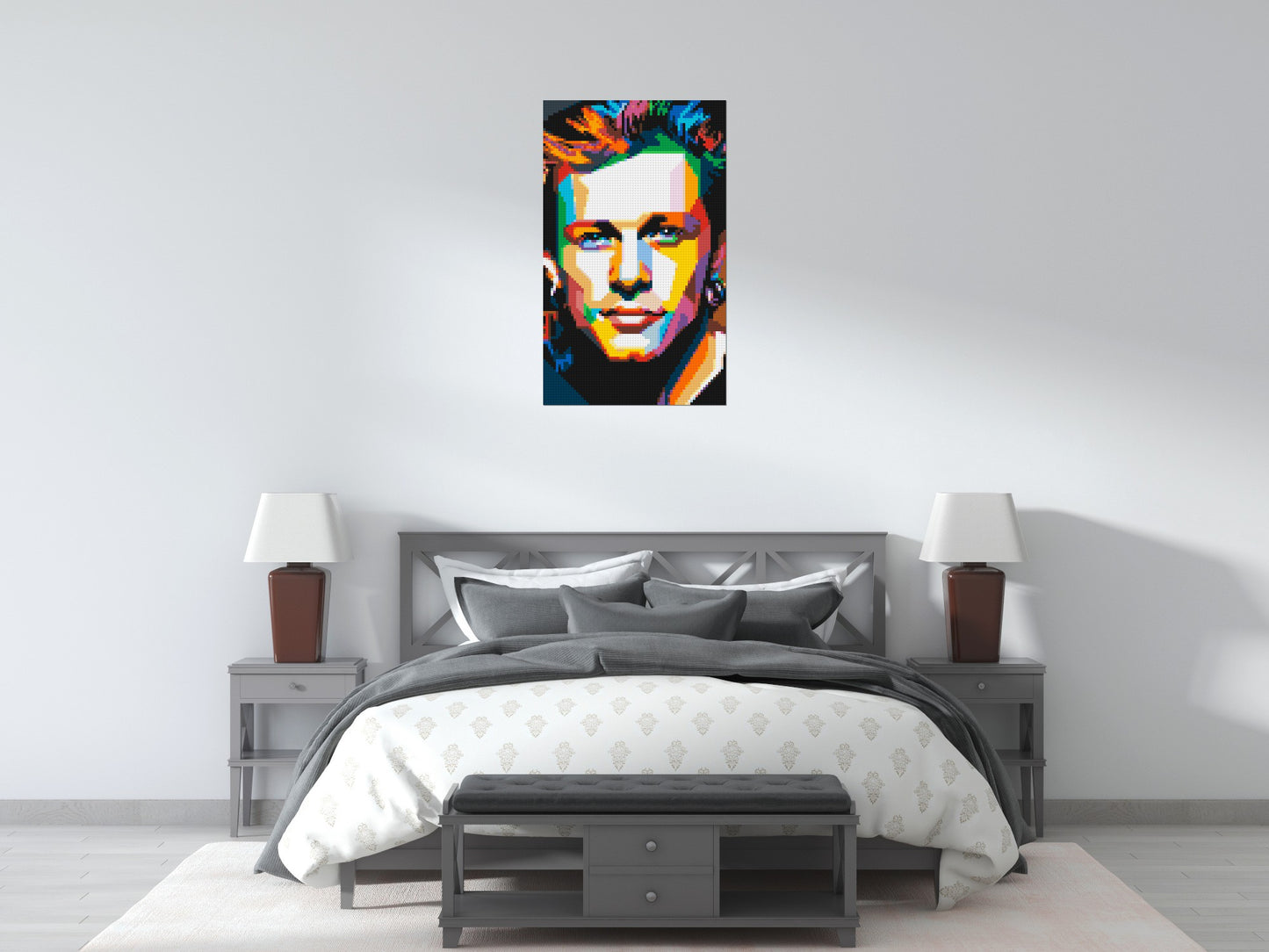 Jon Bon Jovi Pop Art - Brick Art Mosaic Kit 3x5 large