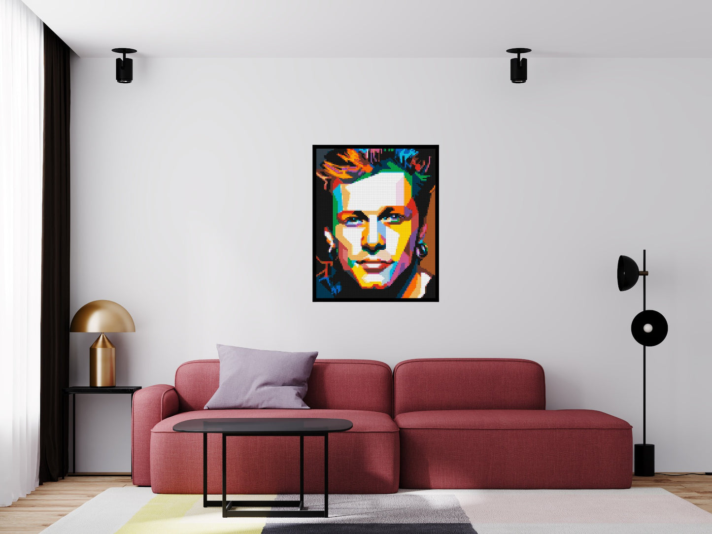 Jon Bon Jovi Pop Art - Brick Art Mosaic Kit 4x5 large