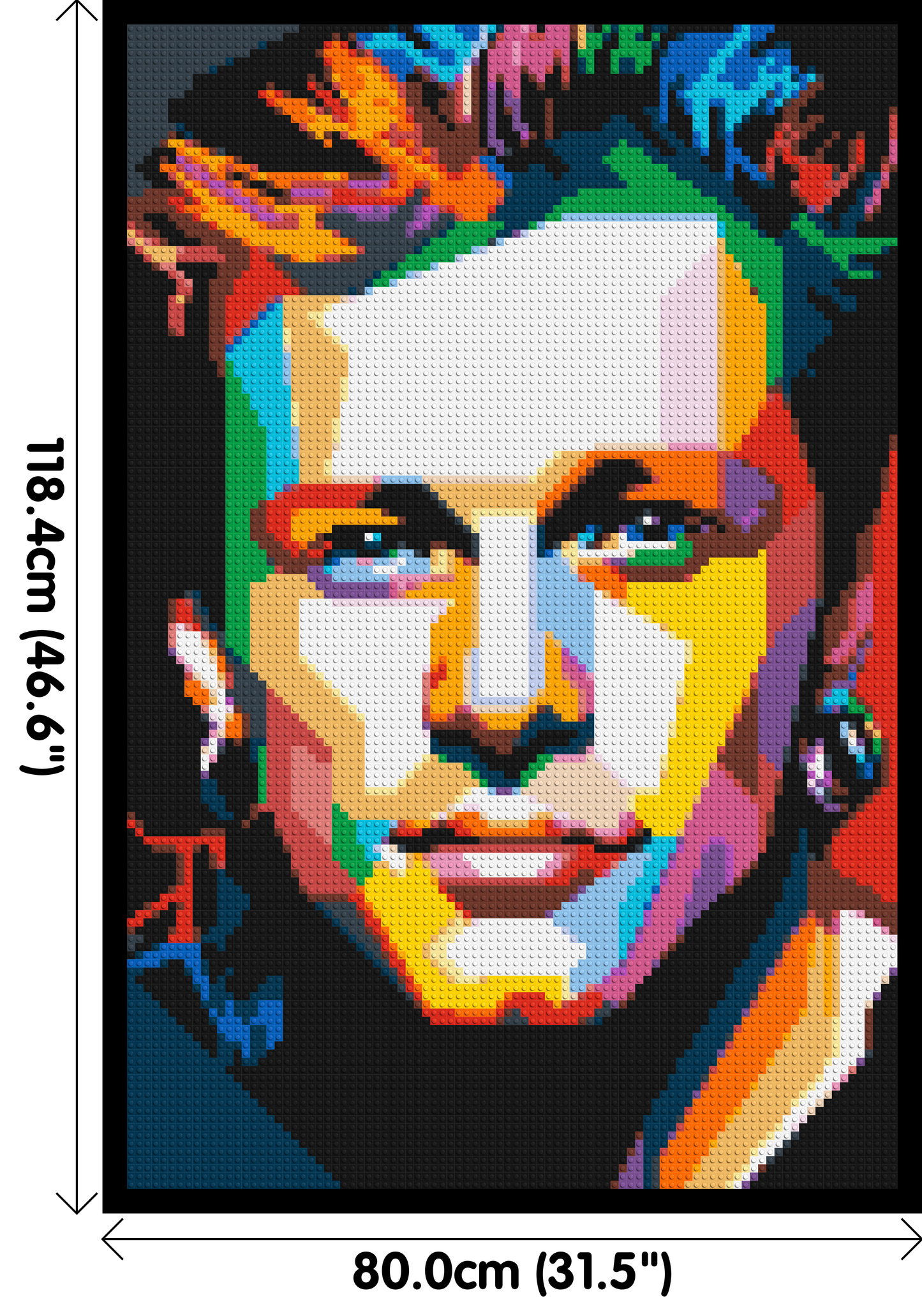 Jon Bon Jovi Pop Art - Brick Art Mosaic Kit 4x6 large