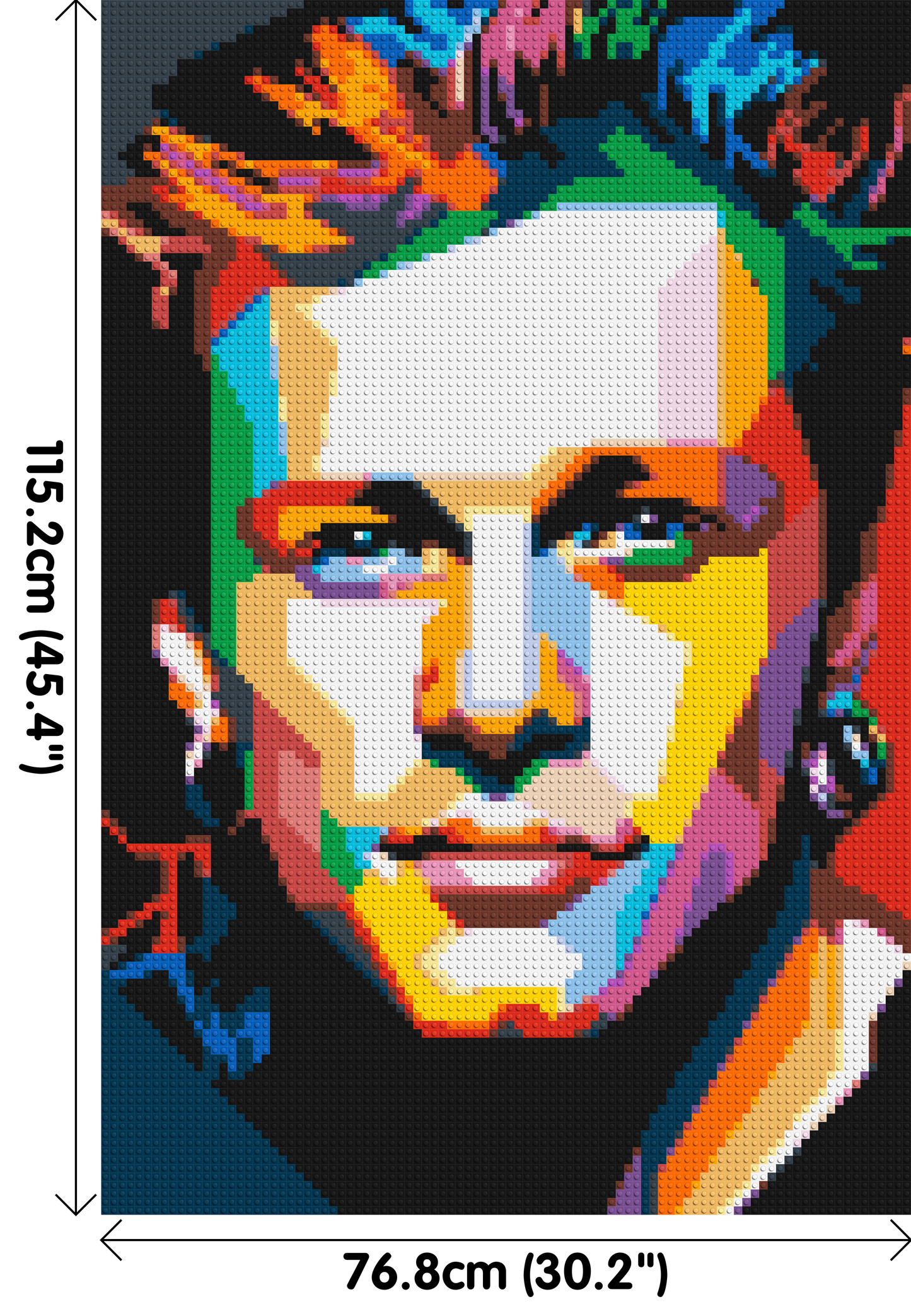 Jon Bon Jovi Pop Art - Brick Art Mosaic Kit 4x6 large