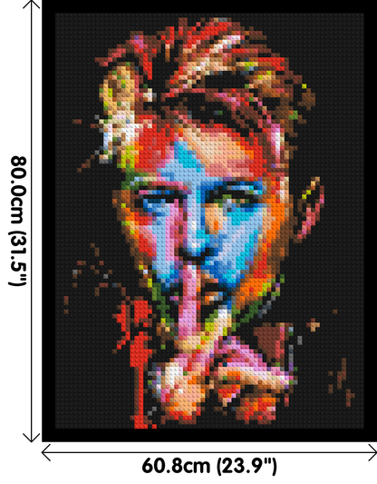 David Bowie - Brick Art Mosaic Kit 3x4 large