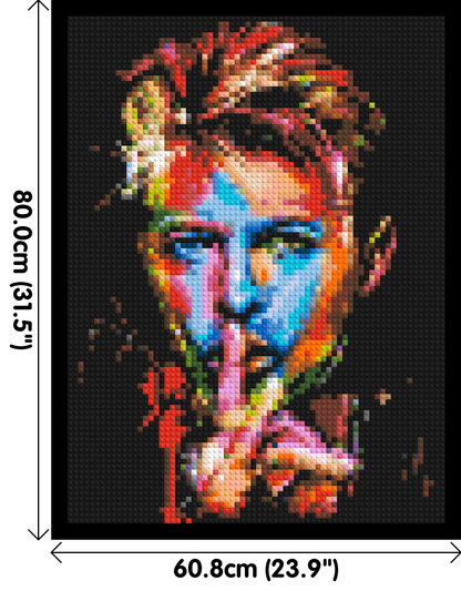 David Bowie - Brick Art Mosaic Kit 3x4 large