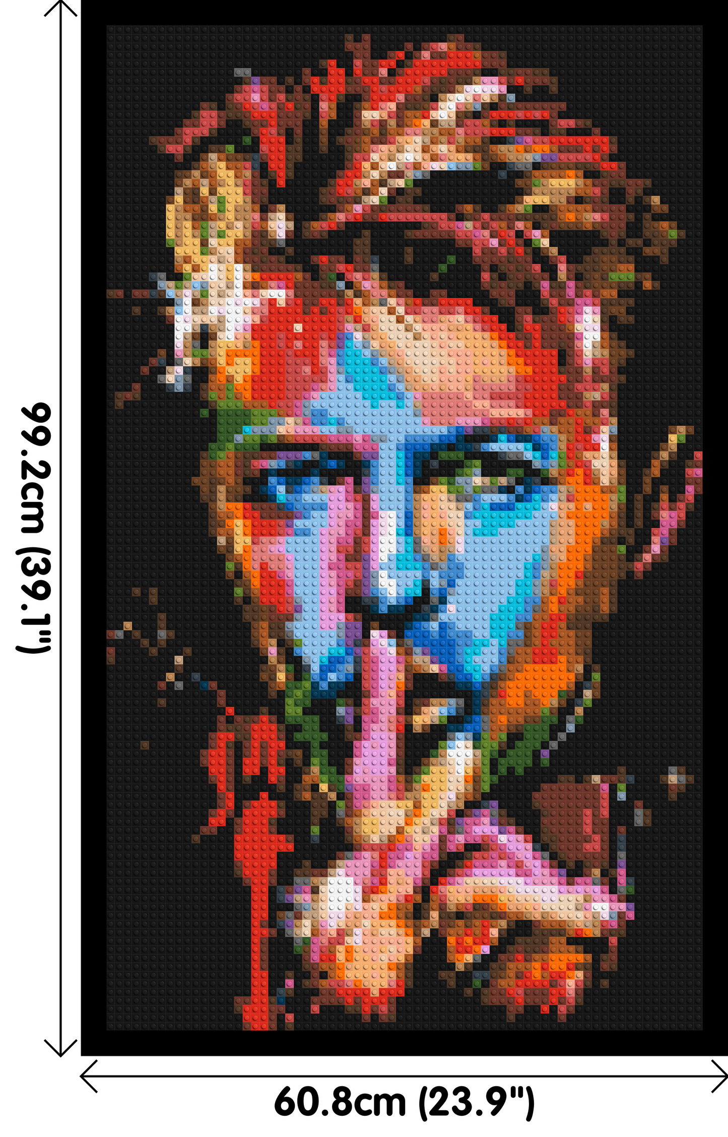 David Bowie - Brick Art Mosaic Kit 3x5 large