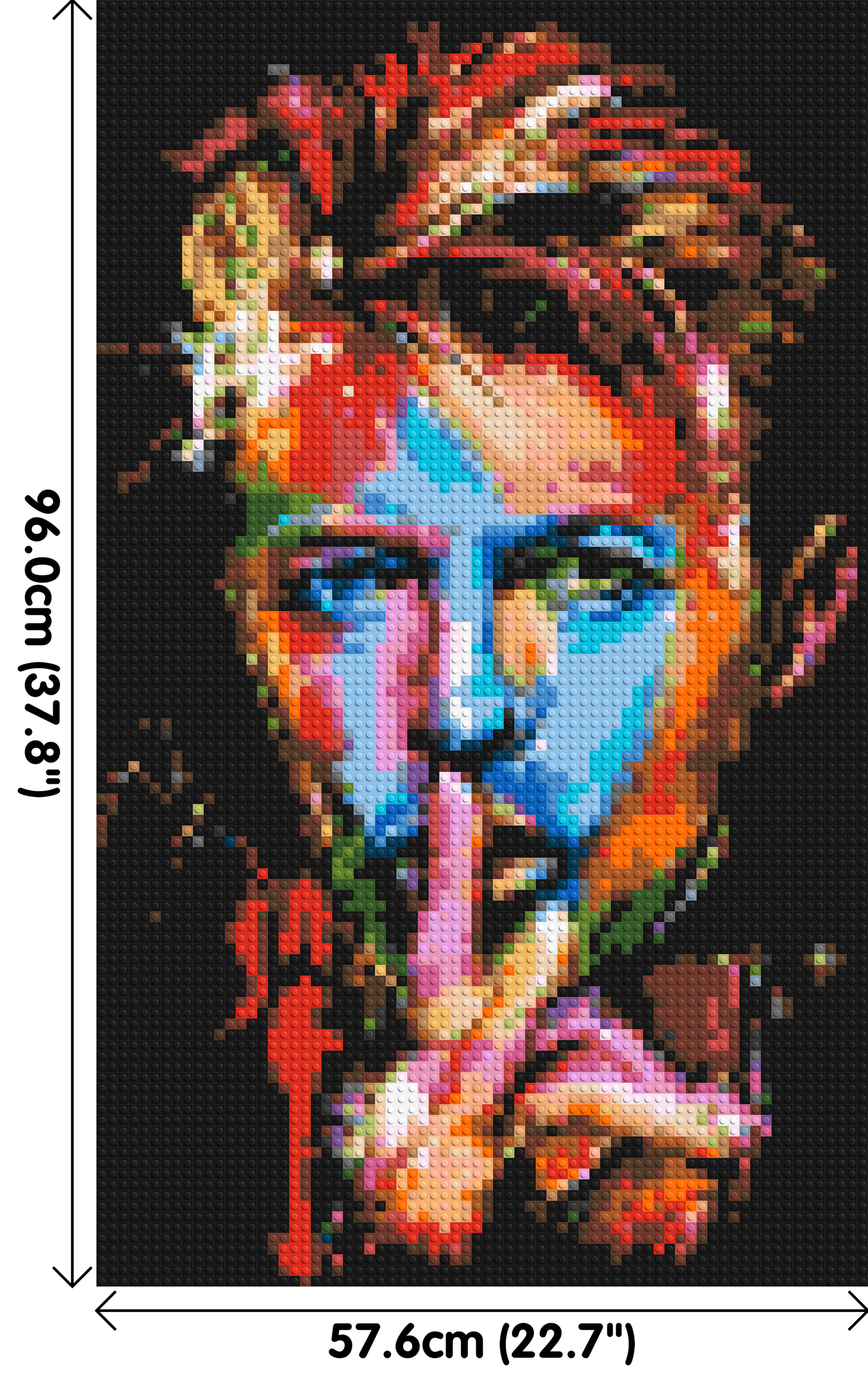 David Bowie - Brick Art Mosaic Kit 3x5 large