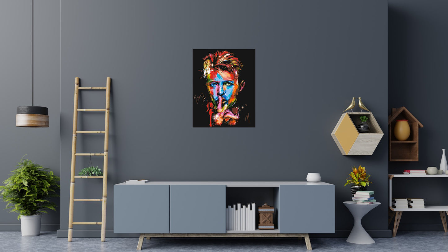 David Bowie - Brick Art Mosaic Kit 4x5 large